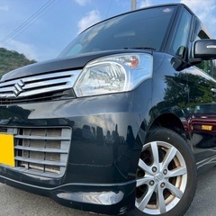 走行10万キロ！月々9千円〜分割払い可❗️ 車検付き！【名義変更代込み】大人気☆スズキ スペーシア☆ステアリングスイッチ付き☆SDナビ付き☆走行中DVD見れます☆ETC付き☆両側電動スライドドア☆ドラレコ☆スマートキー☆フルオートエアコン☆純正アルミ☆事故修復歴無し☆そのまま乗って帰れます‼️の画像
