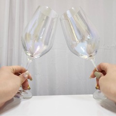 ワイングラス 2個セット オーロラの画像