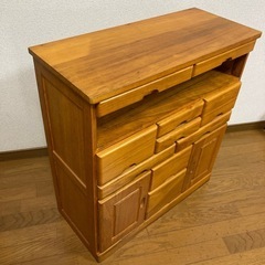 （商談中）桐FAX台、収納棚 の画像