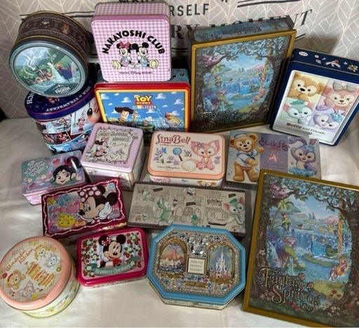 ディズニーリゾート お土産お菓子空き缶のみ 当時物レア コレクション小物入れなど