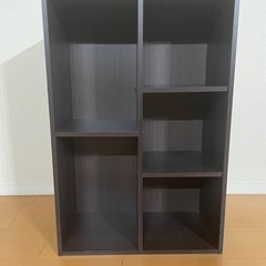 カラーボックス ブラウン 茶 棚の画像