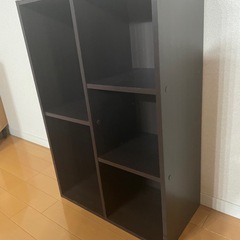 カラーボックス ブラウン 茶 棚の画像