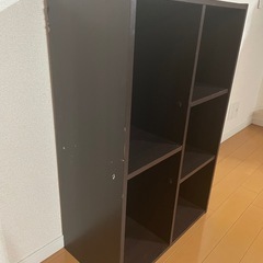 カラーボックス ブラウン 茶 棚の画像
