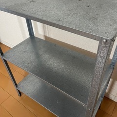 IKEA HYLLIS シェルフ 棚 シルバーの画像