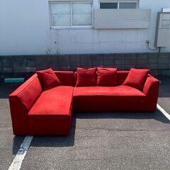 M-227】アイラーセン L字ソファー 中古 激安 布製