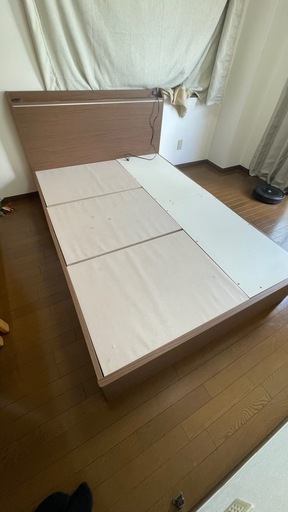 ニトリ　ベッドフレーム　マットレス　引き出し付き　ダブル