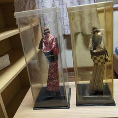 昭和の紙人形　二体の画像