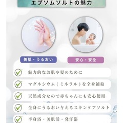 ラフグリン 2袋セット　エプソムソルト 入浴剤 バスソルト 保湿の画像