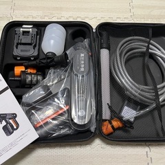 高圧洗浄機 コードレス 充電式 ブラシレスモータ搭載 家庭用 洗車