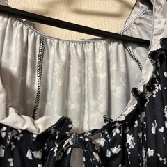 夏 足元 花柄レース 可愛い ワンピース の画像
