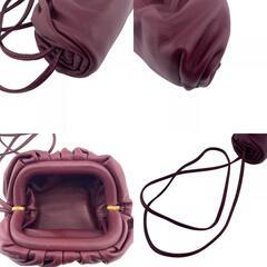 ボッテガヴェネタ BOTTEGAVENETA ポーチ ザ ポーチ ショルダー付き ワインレッドの画像