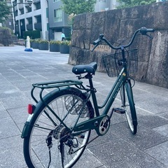 【6段変速・ライト・鍵付き】ママチャリ サザンスポーツ 26インチ 深緑色 東京 6段変速・ライト・鍵付き】ママチャリ サザンスポーツ 26インチ 深緑色