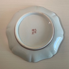 中古　九谷焼　暁堂　八角皿　2枚の画像