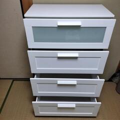 美品イケア家具木製チェスト(ブリムネス)の画像