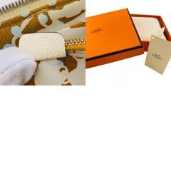 エルメス HERMES コインケース アザップコンパクト シルクイン ホワイトの画像