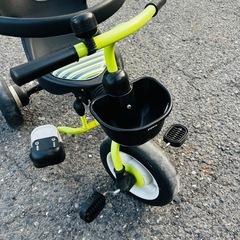 【激安】アイデス コンポ タウン 折りたたみ式 舵取り棒付 三輪車の画像