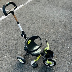 【激安】アイデス コンポ タウン 折りたたみ式 舵取り棒付 三輪車