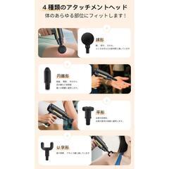 筋膜リリース マッサージガン マッサージ機 小型 軽量 電動 Tpye-C充電式の画像
