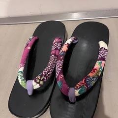 お取引き決定済み！　浴衣用　カゴバッグ　草履　扇子　髪飾りのセットの画像