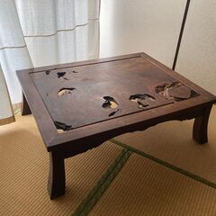 幅100,奥行78,高さ32cm ローテーブル　座卓　ちゃぶ台　天然木