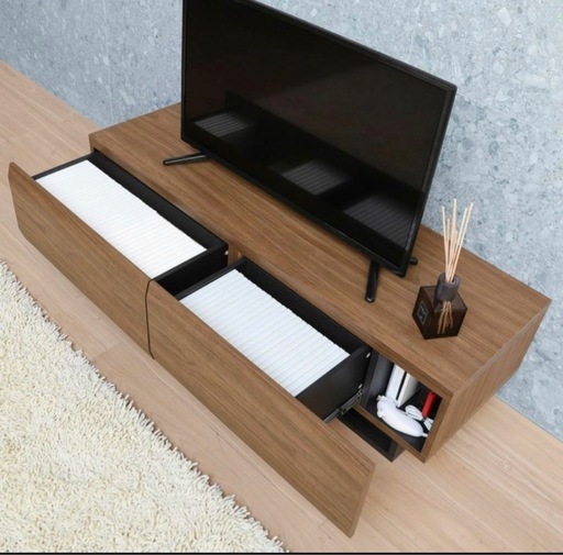 テレビボード 幅120cm 高さ36cm ダークブラウン 50V型対応