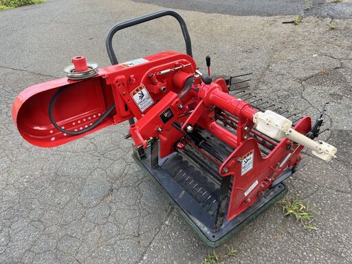 馬鈴薯の掘り取りに ニプロ 掘取機 VP-501C プーリーを回してコンベアが回転する事は確認しましたが実働できないので現状渡し 引取り限定　 ニプロ 中古 掘り取り機 4~6馬力の耕耘機用 VP-501C – 農キング