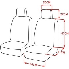 2個セット【新品未使用】座席シートカバー　ピンク 車 カー用品 フロントお洒落の画像
