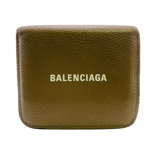 BALENCIAGA✨バレンシアガ　エブリデイ　三つ折り財布　シボ革　コンパクト バレンシアガ＊三つ折り財布 エブリデイ シボ革 レザー ブラック