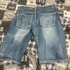 デニム　ハーフパンツの画像