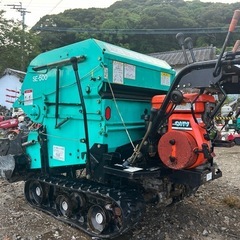 タカキタ　ロールベーラ　トワインタイプ　小型ロールベーラー　クローラ　アタッチメント 集草機 牧草　畜産　SE-500 ロール　ロールベーラー　梱包　畜産 宮崎　簡易始動動画ありの画像
