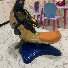 レトロなTOMYアーケードゲーム遊具 ハンドル付き遊具 稼働確認済みの画像