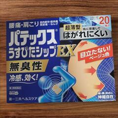 【新品未開封】パテックスうすぴたシップEX 20枚入り【2箱セット】の画像