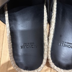 完売❣️新中古MONCLER BASILE サンダル イタリア製ブラックスライドサンダルの画像