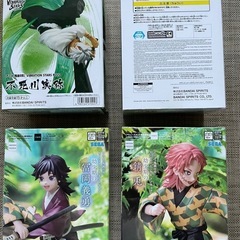 鬼滅の刃フィギュア 4体セット 夢の魘 冨岡義勇 錆兎 不死川実弥の画像