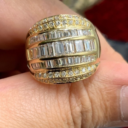 18K 750 ダイヤモンド　リング　2.68ct 12.6g 約13.5号