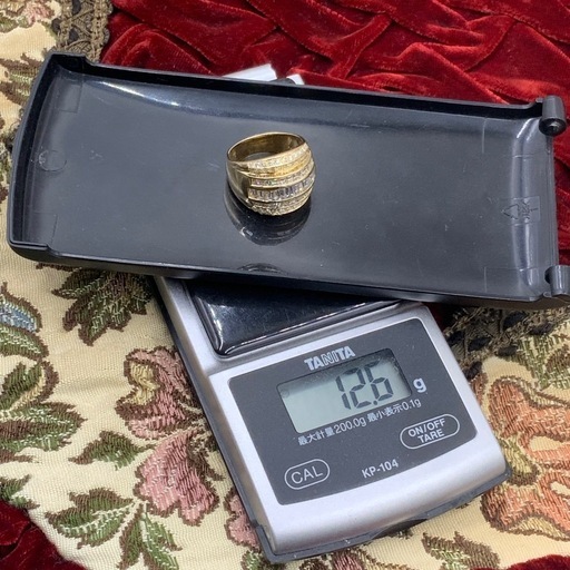 18K 750 ダイヤモンド　リング　2.68ct 12.6g 約13.5号