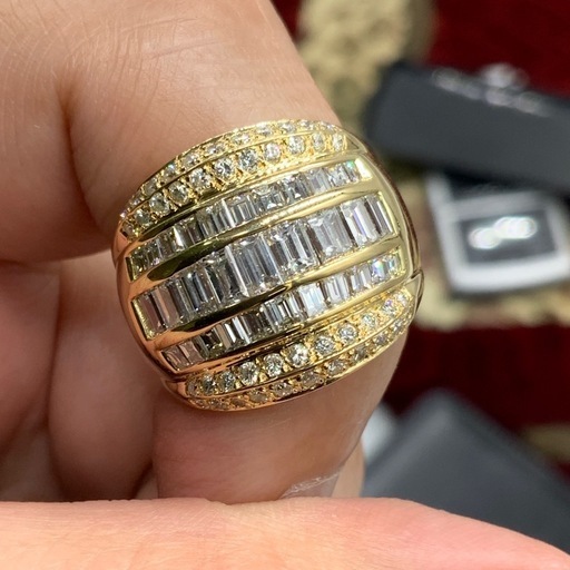 18K 750 ダイヤモンド　リング　2.68ct 12.6g 約13.5号