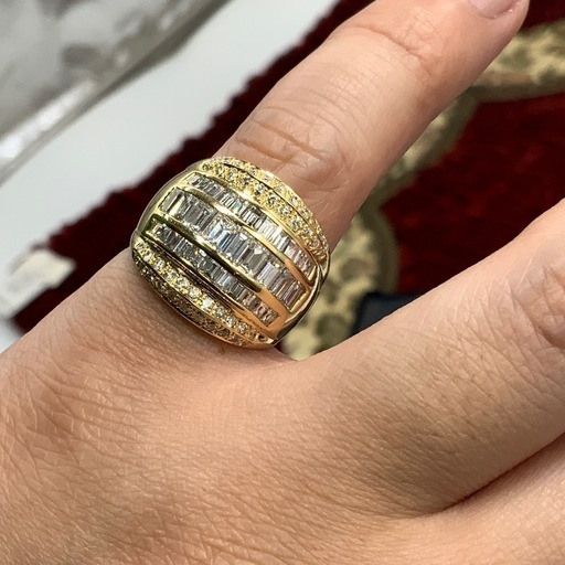 18K 750 ダイヤモンド　リング　2.68ct 12.6g 約13.5号