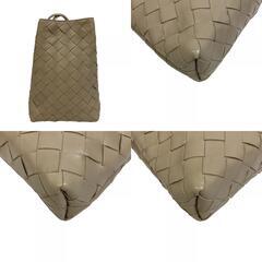 ボッテガヴェネタ BOTTEGAVENETA ショルダーバッグ イントレチャート ポーチ 巾着 ベージュの画像