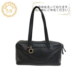 ブルガリ BVLGARI ショルダーバッグ ミニボストンバッグ ハンドバッグ チャーム付き ブラックの画像