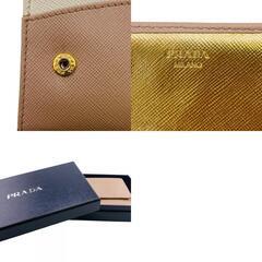 プラダ PRADA 長財布 サフィアーノ Wホック 二つ折り長財布