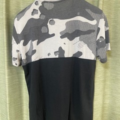 NIKE ナイキ　Tシャツ　DRI-FIT カモフラ　Lサイズ　ブラック　 半袖 カットソー Tシャツ ブラック L クルーネックの画像