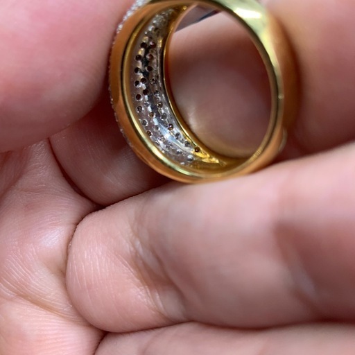 K18 ダイヤ　デザインリング　1.02ct 8g 約11.5号