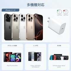 【急速充電対応】PD20W iPhone充電器 PSE認証済み Type-Cの画像