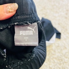 PUMA トレーニングパンツ ブラック/ホワイト　メンズの画像