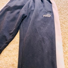 PUMA トレーニングパンツ ブラック/ホワイト　メンズの画像