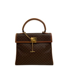 セリーヌ CELINE ハンドバッグ マカダム柄 ブラウンの画像
