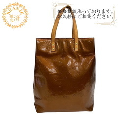 ルイヴィトン LOUIS VUITTON トートバッグ モノグラムヴェルニ リードMMトート ハンドバッグ M91143 ブロンズの画像