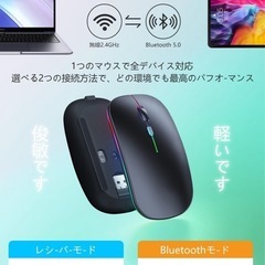 【2026/01/15（木）18:10】】ワイヤレス マウス 無線 マウスBluetooth5.0 静音 瞬時接続 小型の画像