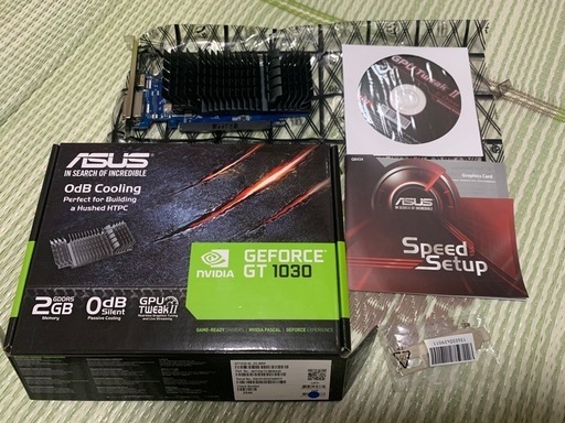 [グラフィックスカード／静音 ] ASUS GT1030-SL-2G-BRK BOX NVIDIA GeForce GT 1030（動作確認済み）［補助電源不要］